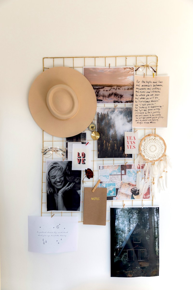 Cute vision board for a woman.